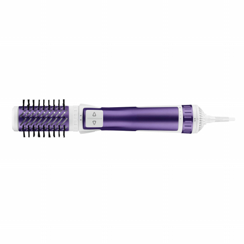 Perie rotativa Rowenta Brush Activ' Volume&Shine 2 CF9530, 1000W, 2 trepte de temperatura si viteza, ionizare, 2 perii, invelis ceramic, Mov [0]