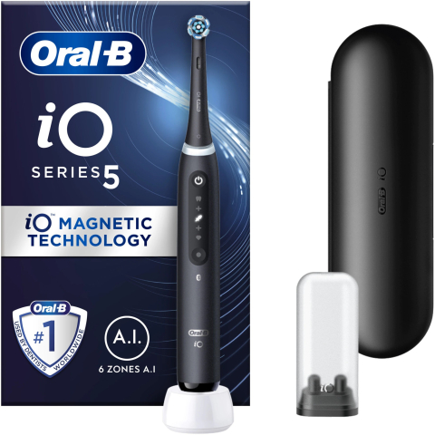 Periute de dinti electrice - https://www.beststoreonline.ro/periuta-de-dinti-electrica-oral-b-io5-cu-tehnologie-magnetica-si-micro-vibratii-inteligenta-artificiala-display-conversational-senzor-de-presiune-smart-5-moduri-1-capat-trusa-de-calatorie-negru.html