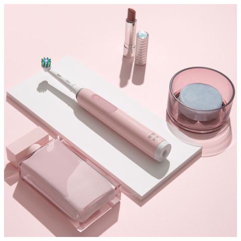 Periuta de dinti electrica Oral-B Pro 3, Curatare 3D, 3 programe, 1 capat de periaj, roz [3]