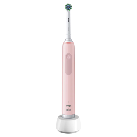 Periuta de dinti electrica Oral-B Pro 3, Curatare 3D, 3 programe, 1 capat de periaj, roz [1]
