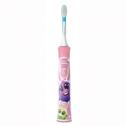 Periuta de dinti electrica, Philips HX6352/42, pentru copii, 2 programe de curatare, Roz [3]