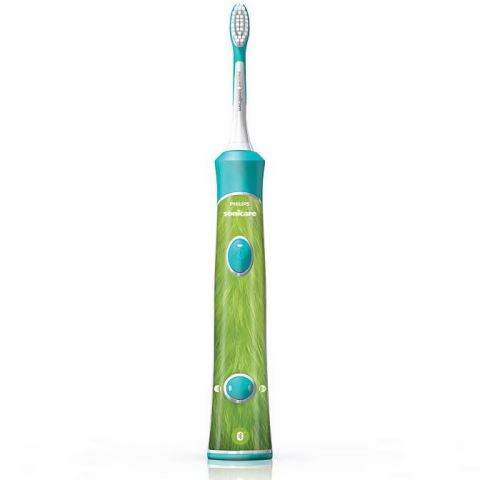 Philips Sonicare Kids HX6322/04, Bluetooth® incorporat, 2 moduri, 2 capete de periere, Numar de miscari/minut 62000, Alb/Albastru [4]