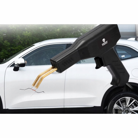 Pistol Profesional pentru lipit/sudat plastic Renew Force, kit pentru repararea fisurilor din plastic, polipropilena, 400 capse de intarire, putere 50W, Negru [7]