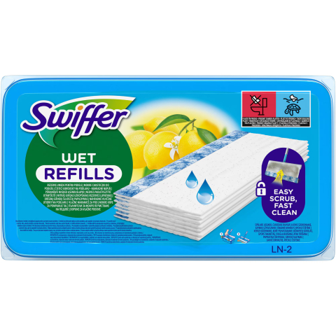 Rezerve lavete umede pentru pardoseala Swiffer Sweeper Lemon, 40 buc [1]