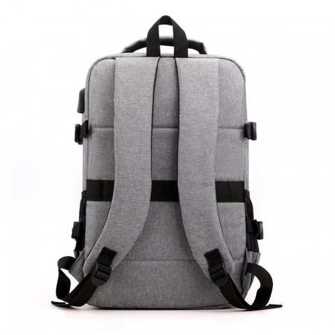 Rucsac multifunctional Renew Force cu Port de incarcare USB, smart casual pentru Business, Calatorii si Laptop 15 inchi, 45x31x13 cm, Gri [5]