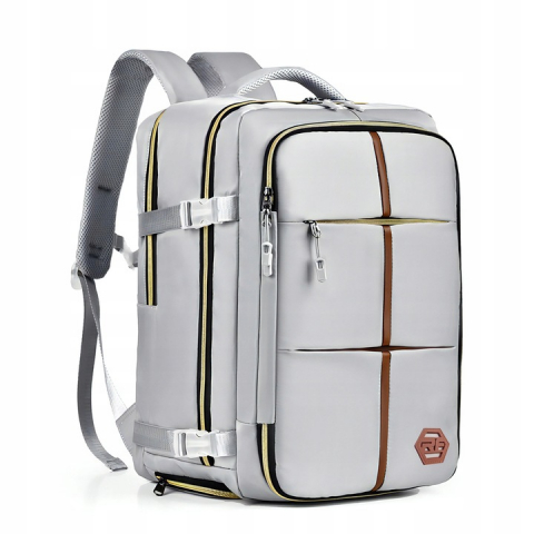 Sport & Travel - Rucsac pentru Calatorie cu spatiu Laptop 17 inch, Ideal pentru Zboruri, Compatibil Cabina Avion, Ghiozdan Multifunctional NewEvo®, Impermeabil, cu port de incarcare USB, Buzunare multiple, Capacitate