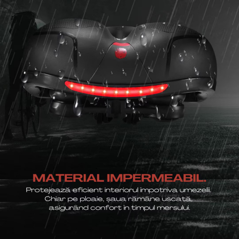 Sa Bicicleta NewEvo, Premium cu Gel si Arcuri, Ultra Amortizare Socuri, Anti-Alunecare, Impermeabila, Design Ventilat, Banda Reflectorizanta, Compatibilitate Universala 25x20.5x9.5cm [6]