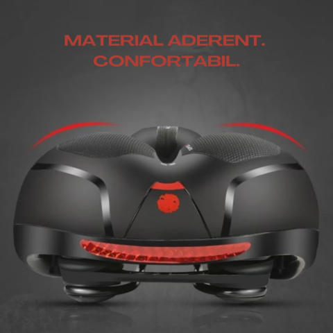 Sa Bicicleta NewEvo, Premium cu Gel si Arcuri, Ultra Amortizare Socuri, Anti-Alunecare, Impermeabila, Design Ventilat, Banda Reflectorizanta, Compatibilitate Universala 25x20.5x9.5cm [1]