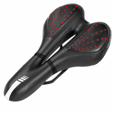 Componente si Piese Biciclete - Sa bicicleta Renew Force, Piele ecologica, Gel, Forma ergonomica, Rezistenta la socuri, 27cm X 16cm X 5cm, Negru