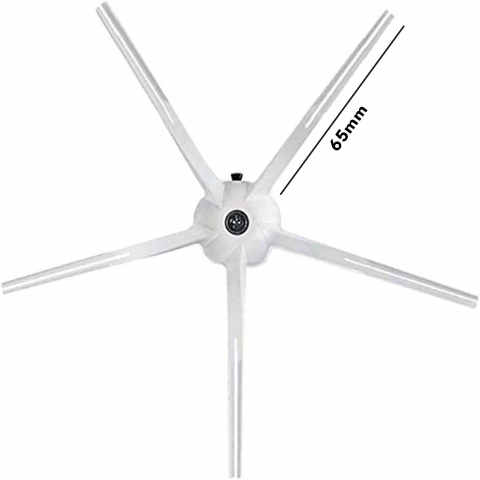 Set 10 accesorii compatibile cu Xiaomi RoboRock S6, S6 MaxV, S6 PURE, S60, S65, S5 MAX, E4, 1 perie tambur, 2 perii laterale cu surub, 2 filtre Hepa, 2 filtre rezervor apa, 2 mop din microfibra, 1 acc [4]