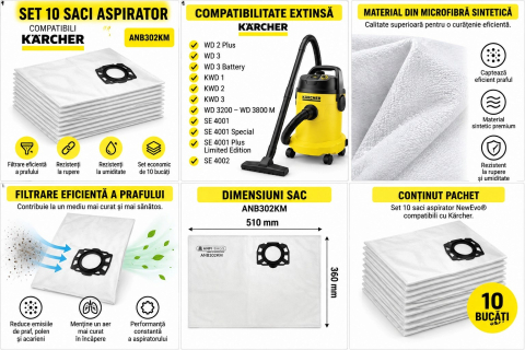 [https://www.beststoreonline.ro/set-10-saci-aspirator-newevo-din-microfibr%C4%83-sintetic%C4%83-compatibili-k%C3%A4rcher-wd-3-wd-2-plus-se-4001-wd-3-battery-kwd-1-2-3-rezisten%C8%9Bi-la-rupere-%C8%99i-umiditate-510-360-mm.html](https://www.beststoreonline.ro/set-10-saci-aspirator-newevo-din-microfibr%C4%83-sintetic%C4%83-compatibili-k%C3%A4rcher-wd-3-wd-2-plus-se-4001-wd-3-battery-kwd-1-2-3-rezisten%C8%9Bi-la-rupere-%C8%99i-umiditate-510-360-mm.html) [1]