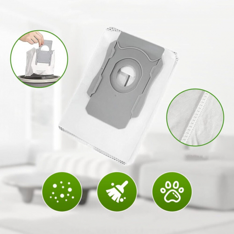 Set 11 accesorii NewEvo compatibile cu iRobot Roomba S9, S9+, 2 perii tambur, 3 perii laterale, 3 filtre Hepa, 3 saci aspirator [3]