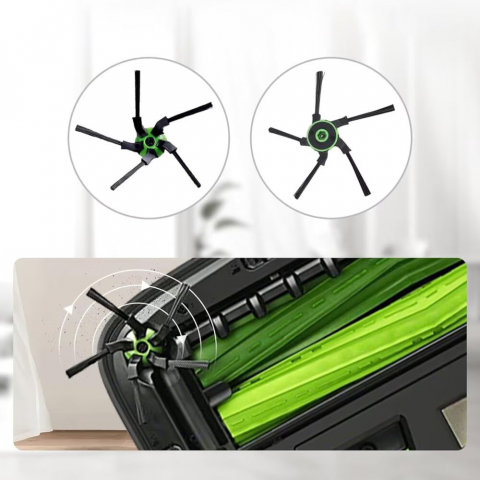 Set 11 accesorii NewEvo compatibile cu iRobot Roomba S9, S9+, 2 perii tambur, 3 perii laterale, 3 filtre Hepa, 3 saci aspirator [6]