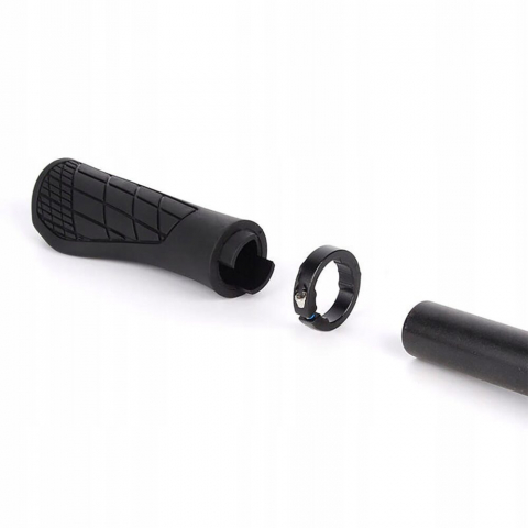 Set 2 manere bicicleta Renew Force, Cauciuc, 130 mm x 35 mm, Negru [2]