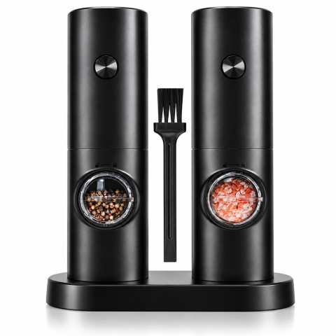 Rasnite si dozatoare condimente - https://www.beststoreonline.ro/set-2-r%C3%A2%C8%99ni%C8%9Be-electrice-newevo-pentru-sare-%C8%99i-piper-4x-aaa-m%C4%83cinare-reglabil%C4%83-fin-grosier-mecanism-ceramic-lumin%C4%83-led-recipient-transparent-negru.html