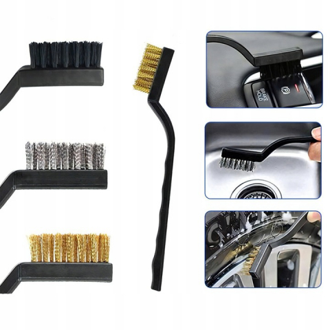 Set 23 Piese Detailing Auto NewEvo, Curatare Auto Interior si Exterior, Geanta Transport si Depozitare Inclusa, Negru Galben [6]