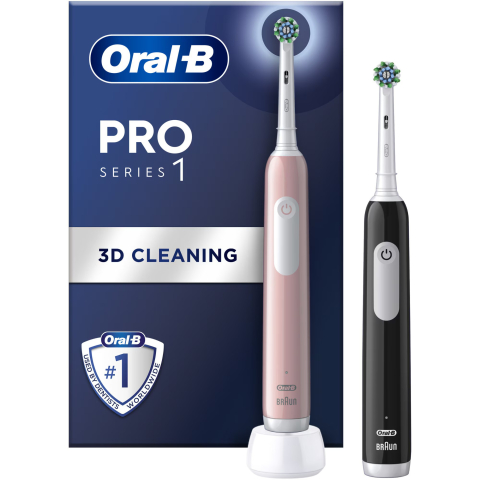 Periute de dinti electrice - https://www.beststoreonline.ro/set-2x-periuta-de-dinti-electrica-oral-b-pro-1-curatare-3d-1-program-1-capat-de-periaj-negru-roz.html
