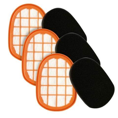 Philips - Set 3 Filtre NewEvo, compatibile cu Philips SpeedPro Max, SpeedPro Max Aqua, SpeedPro Max Aqua PLUS