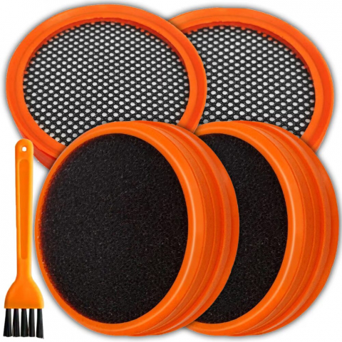 Accesorii si Piese Aspiratoare - Set 4 Filtre HEPA pentru Philips SpeedPro, SpeedPro Aqua, 5000 Aqua, FC6721, FC6722, FC6723, FC6724, FC6725, FC6726, FC6727, FC6728, FC6729, Dexxer
