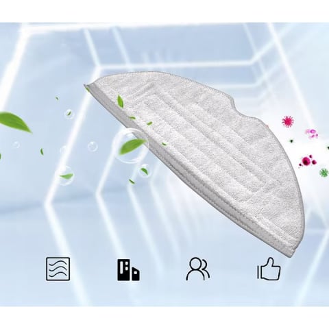 Set 4 x Lavete full mop NewEvo, compatibile cu Xiaomi RoboRock S7, S7 PLUS, S7 MAX, S7 MAXV, S70, S75, S7 Ultra, Gri [3]