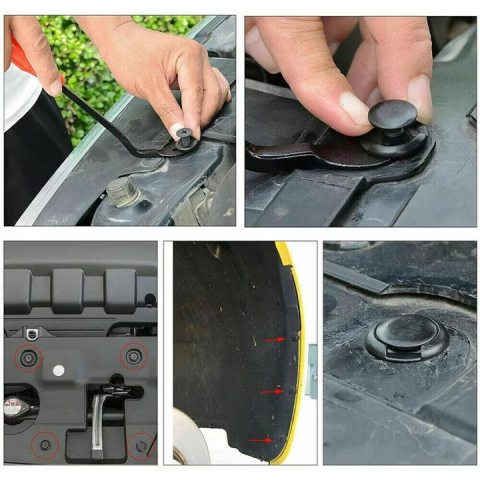 Set 663 clipsuri si scule demontat NewEvo, pentru interior auto, radio, fete de usa, panou de bord, plastic, universal [6]