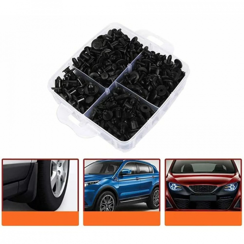 Set 663 clipsuri si scule demontat NewEvo, pentru interior auto, radio, fete de usa, panou de bord, plastic, universal [7]