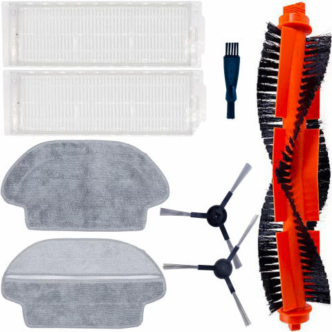 Accesorii si Piese Aspiratoare - Set 8 accesorii compatibile cu Xiaomi Mi Robot Vacuum Mop Pro, Xiaomi Mijia STYJ02YM, Viomi V2, Viomi V3, Viomi V2 Pro, Viomi V3 Pro, Viomi V-RVCLM21B, Viomi SE, perie tambur, 2 perii laterale, 2 filt