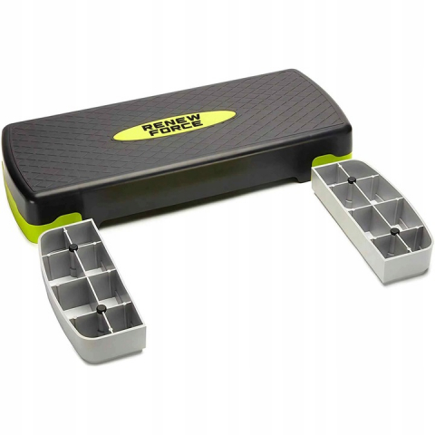 Stepper ajustabil Renew Force, pentru fitness, aerobic si cardio, 3 niveluri de inaltime, 66x28 cm [6]
