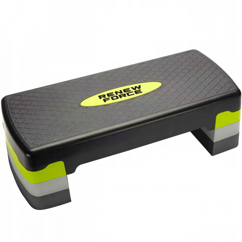 Stepper ajustabil Renew Force, pentru fitness, aerobic si cardio, 3 niveluri de inaltime, 66x28 cm [0]