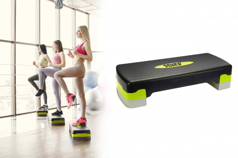 Stepper ajustabil Renew Force, pentru fitness, aerobic si cardio, 3 niveluri de inaltime, 66x28 cm [5]