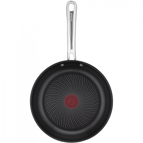 Tigaie Tefal Infinite, 24 cm, invelis antiaderent din titan, indicator Thermo-Signal, Thermo Fusion, inductie, argintiu/negru [1]