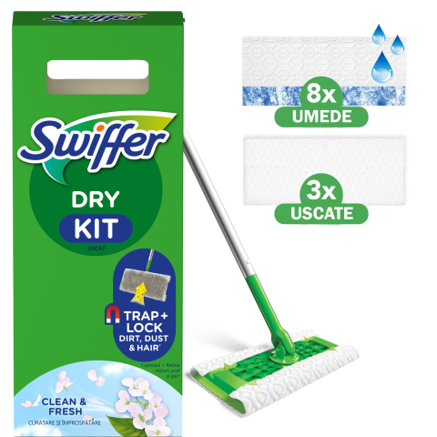 Maturi, mopuri si galeti - https://www.beststoreonline.ro/trusa-de-baza-cu-mop-uscat-umed-swiffer-trap-lock-1-mop-8-rezerve-lavete-uscate-3-rezerve-lavete-umede-fresh.html