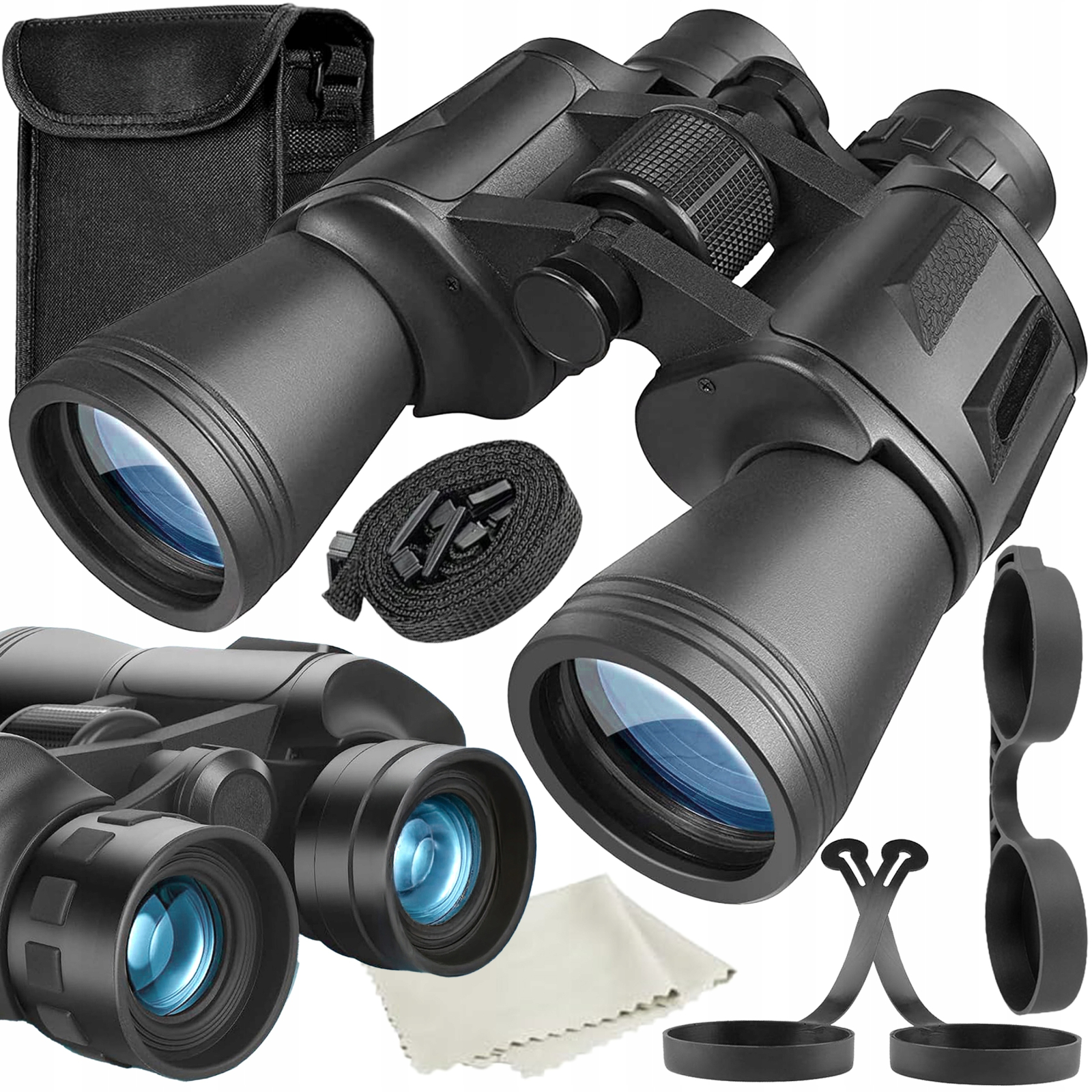 Binoclu NewEvo  20x50, Impermeabil, Lentile Optice HD, Focalizare Reglabila, Filet pentru Trepied, pentru Drumetii, Observarea Naturii si Calatorii,