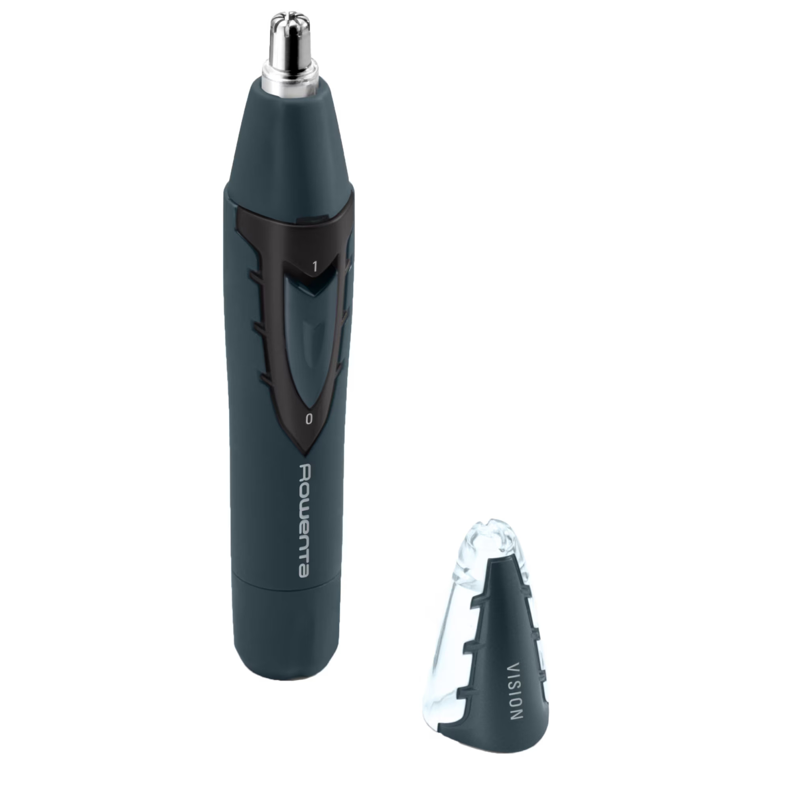 Trimmer pentru nas urechi Rowenta Vision TN3011F0, 2W, tehnologie VISION, rezistent la apa, autonomie 3 ore, albastru