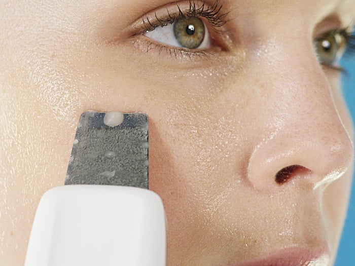 Aparat ultrasonic ionic skin scrubber pentru ingrijirea tenului [5]