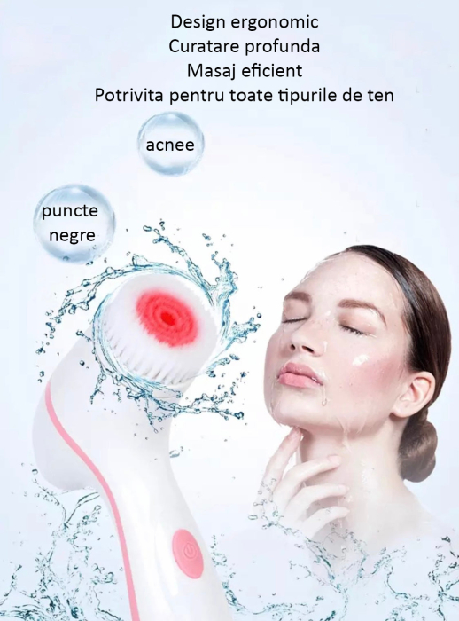 Beyoutiful Spa Peria electrică rotatie 360° pentru curatare si masaj facial [3]