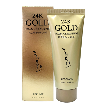 Îngrijire ten - Spuma de curatare fata 24 Gold, 100 ml Lebelage