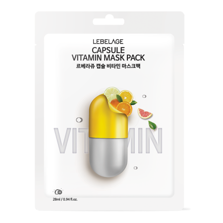 Măști pentru față - Masca fata Capsule Vitamin tree fruit, 28 ml, Lebelage