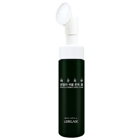 Demachiere si curatare - Spuma de curatare cu centela asiatica, flacon cu perie incorporata, 200 ml Lebelage