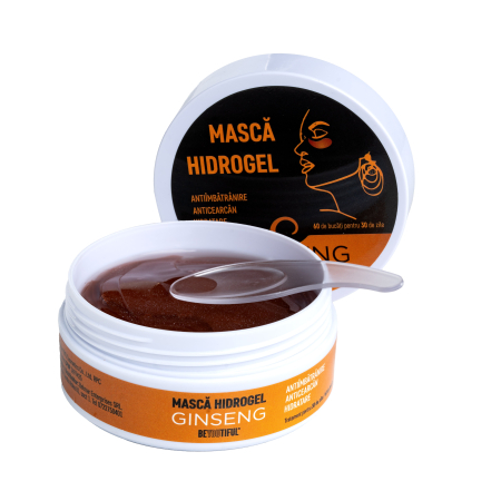 Măști pentru ochi - Masca hydrogel pentru ochi cu extract de ginseng, ten gras, Beyoutiful, 60 bucati