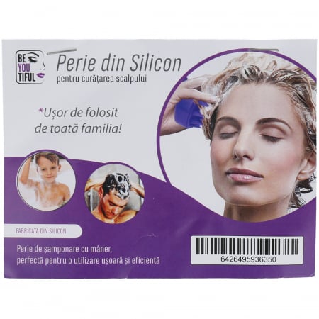 Perie de silicon pentru curatarea scalpului [3]