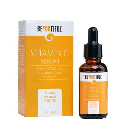 Seruri pentru ten - Ser vitamina C 20% + Acid Hyaluronic + Vitamina E