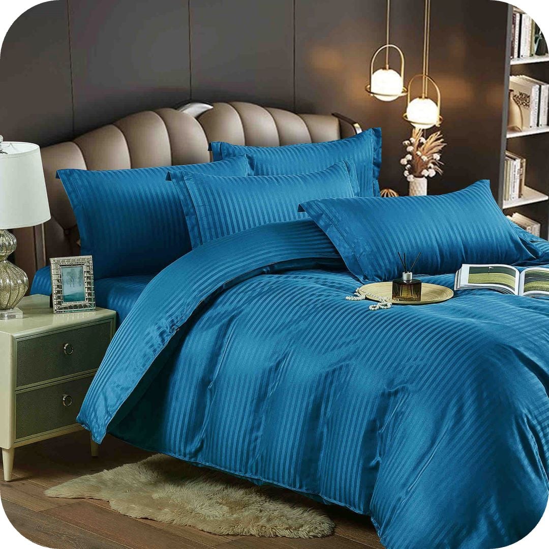 Lenjerii Damasc cu Elastic 6 piese