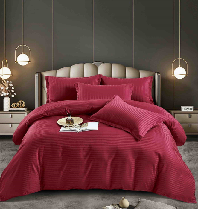 Lenjerie De Pat Finet-Damasc cu Elastic, 6 Piese [1]