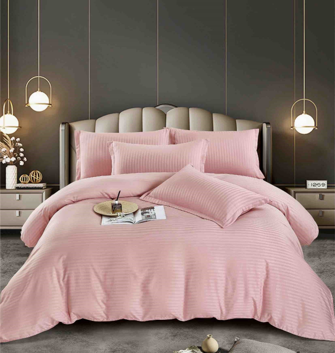 Lenjerie De Pat Finet-Damasc cu Elastic, 6 Piese [1]