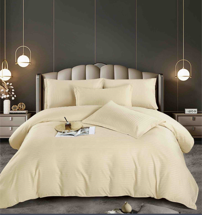 Lenjerie De Pat Finet-Damasc cu Elastic, 6 Piese [1]