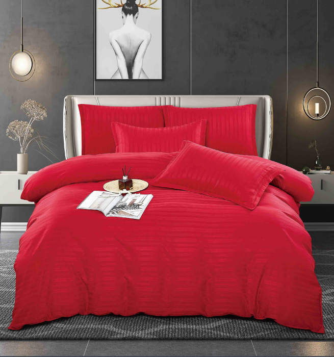 Lenjerie De Pat Finet-Damasc cu Elastic, 6 Piese [1]