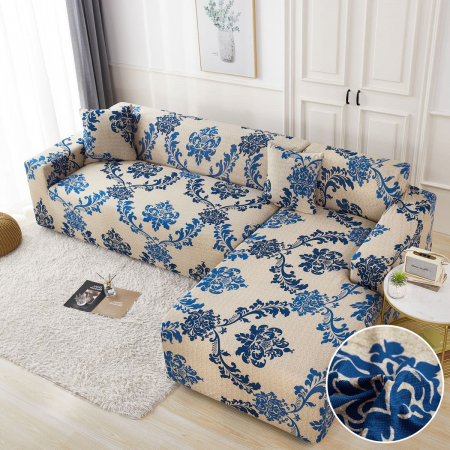 HUSE COLTAR - Husa Elastica Coltar, 3 Locuri + 2 Locuri, Bumbac Elasticizat + Fata perna