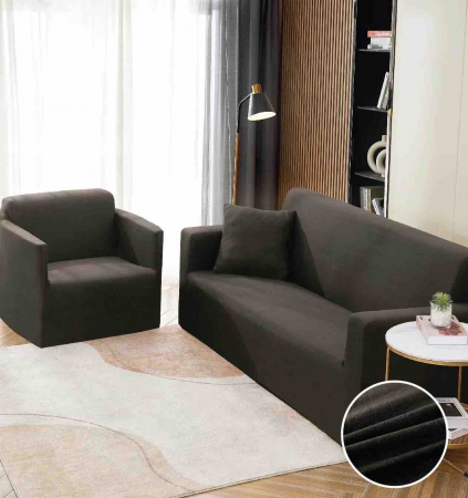 Huse Canapea 3 prs. - Husa Canapea 3 Locuri, Bumbac Elasticizat, + Fata perna