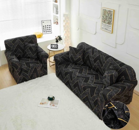 Huse Canapea 3 prs. - Husa Canapea 3 Locuri, Bumbac Elasticizat, + Fata perna Cadou!